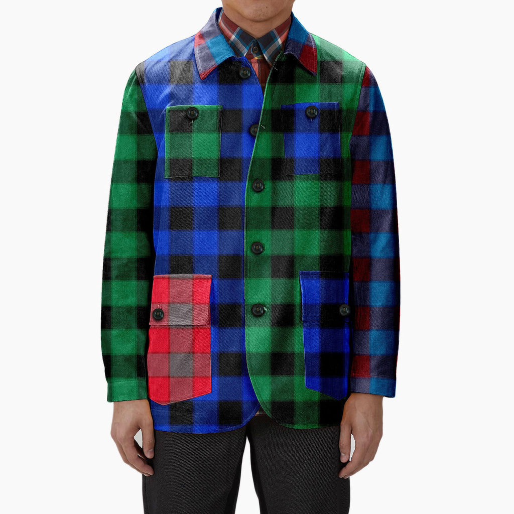 Green and black store buffalo plaid jacket