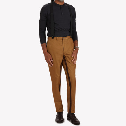 The Khaki Brown Twill Trouser