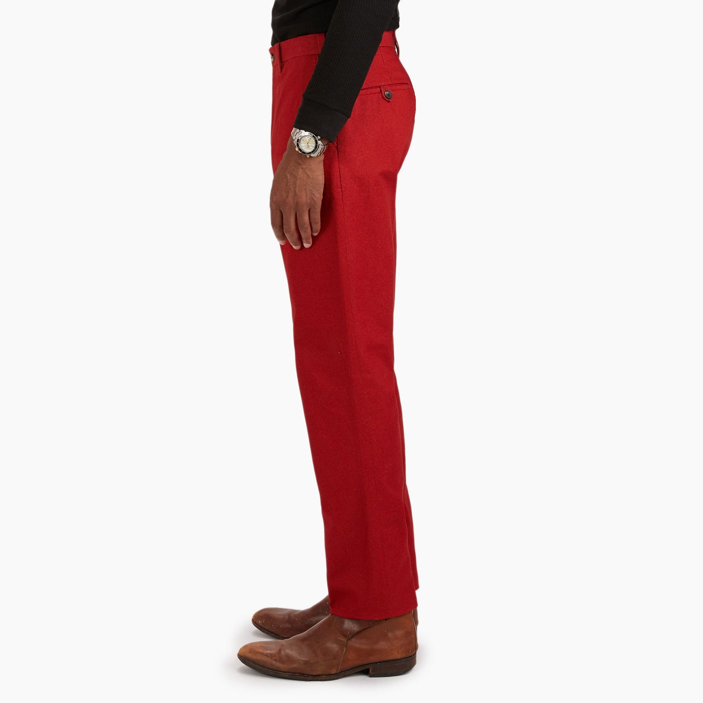 The Winter Tomato Twill Trouser