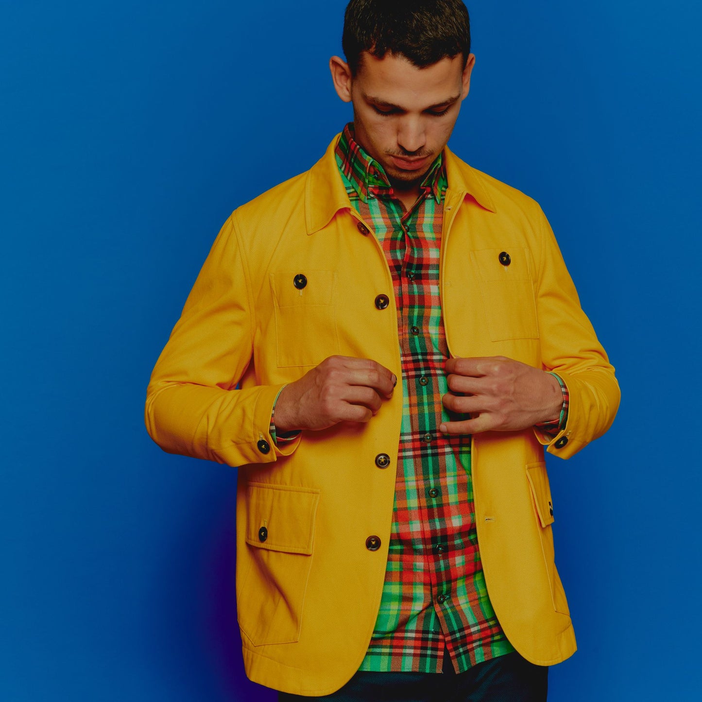 The Yellow Paddington Twill Chore Coat