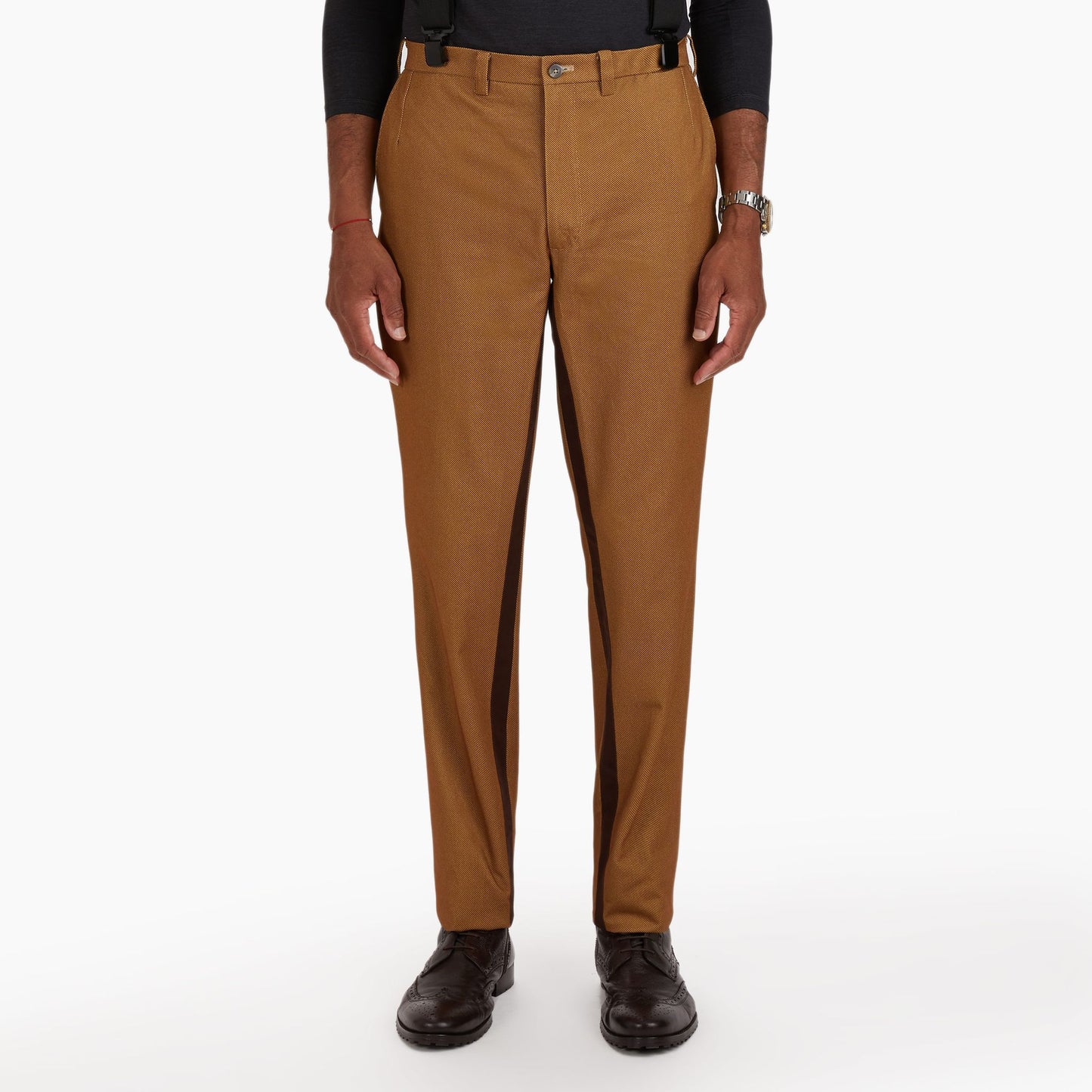 The Khaki Brown Twill Trouser