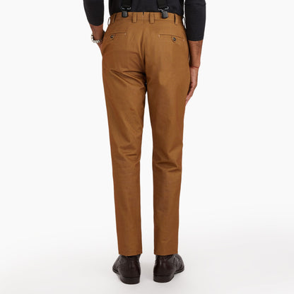 The Khaki Brown Twill Trouser